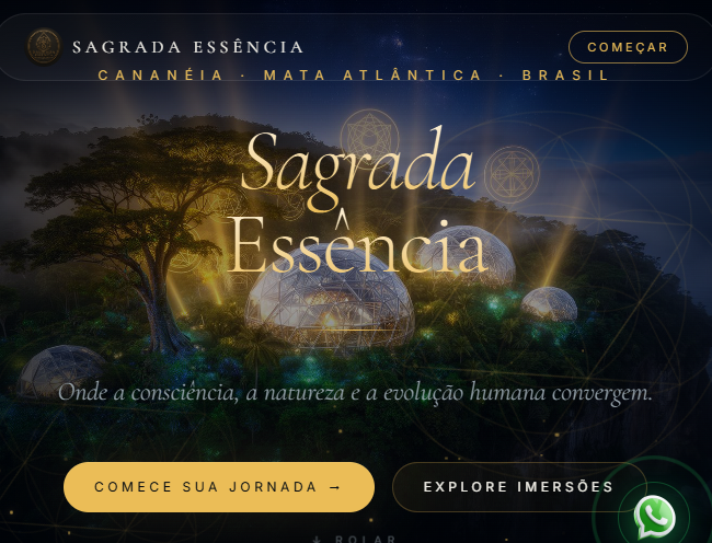 Sagrada Essência — onde consciência, natureza e evolução humana convergem